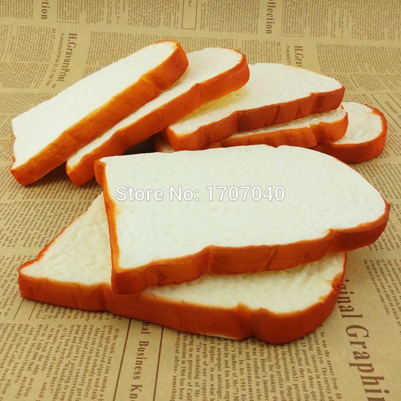 Wholesale-Jumbo Squishy Sliced Toast Toy Soft Bread Scented Funning Hand Pillow Gift Home Kitchen Decoration 1PCS