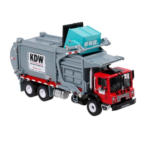 1:24 alliage moulé sous pression baril transporteur de déchets camion transporteur de déchets transporteur véhicule mod collecteur passe-temps jouets