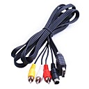 svhs s-video compuesto av rca de vídeo hd tv cable para sony ps1 consola ps3 ps2