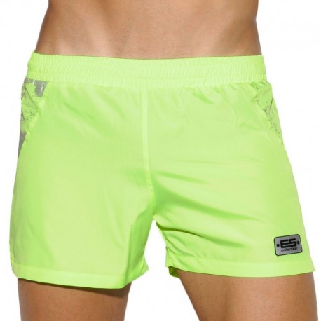 ES Collection Tech Metallic Short - Green S