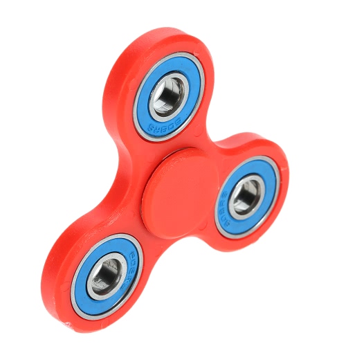 Tri Finger Spinner Fidget Toy High Quality Hybrid Ceramic Bearing Spin Widget Focus Toy EDC Pocket Desktoy Gift for ADHD Children Adults Compact One Hand Fast Spinning
