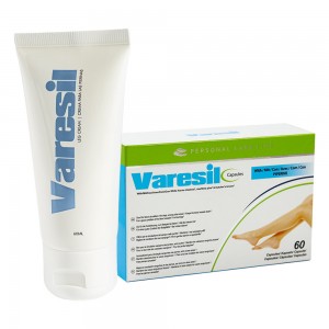 Varesil Combo Pack - Capsulas y Crema Para las Varices - 60 capsulas y Crema de 60ml
