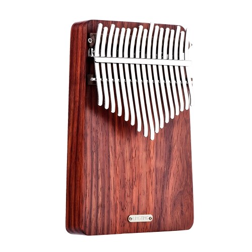 LINGTING K17A Piano à Pouce Portable 17 Touches Kalimba Mbira Sanza Padauk Matetial