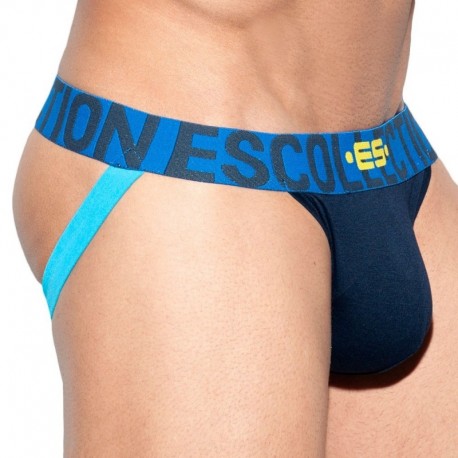ES Collection Second Skin Push Up Jock - Navy M