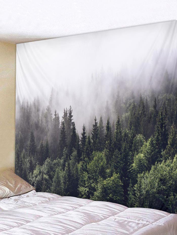 Smog Trees Pattern Wall Tapestry Hanging Decoration