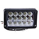 45W (15  3W CREE) 3280LM 6500K 6Inch voiture Travail Lampe LED Flood Light Bar pour hors-route SUV Camion (DC9-32V)