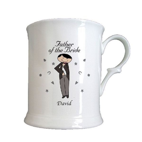 Male Wedding Character 1/2 Pint Tankards Father of the Groom
