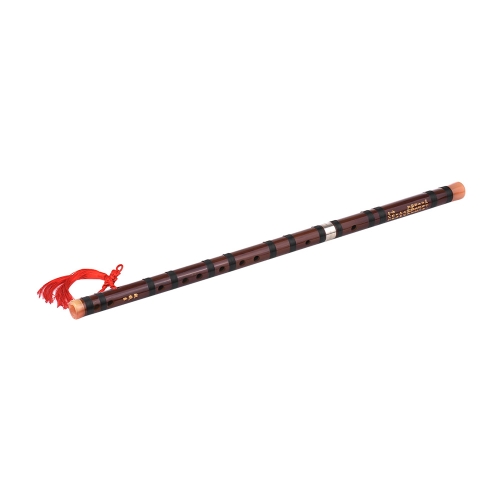 Instrumento tradicional chino clave Dizi Flauta de bambú amarga con nudo chino para principiantes