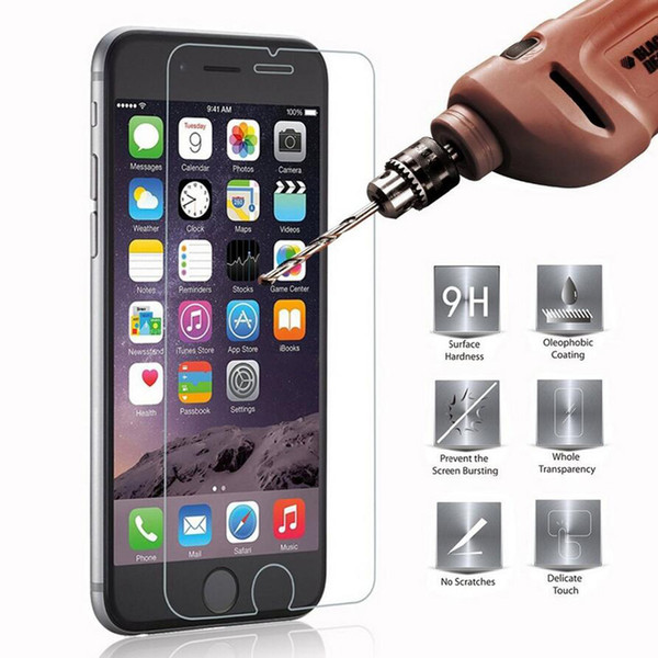 new 9h screen protector tempered glass for iphone 6 6s 7 8 xr xs max toughened glas for iphone 7 x film glass