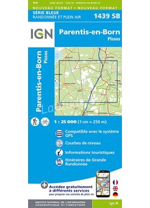 Carte 1439SB PARENTIS-EN-BORN PISSOS