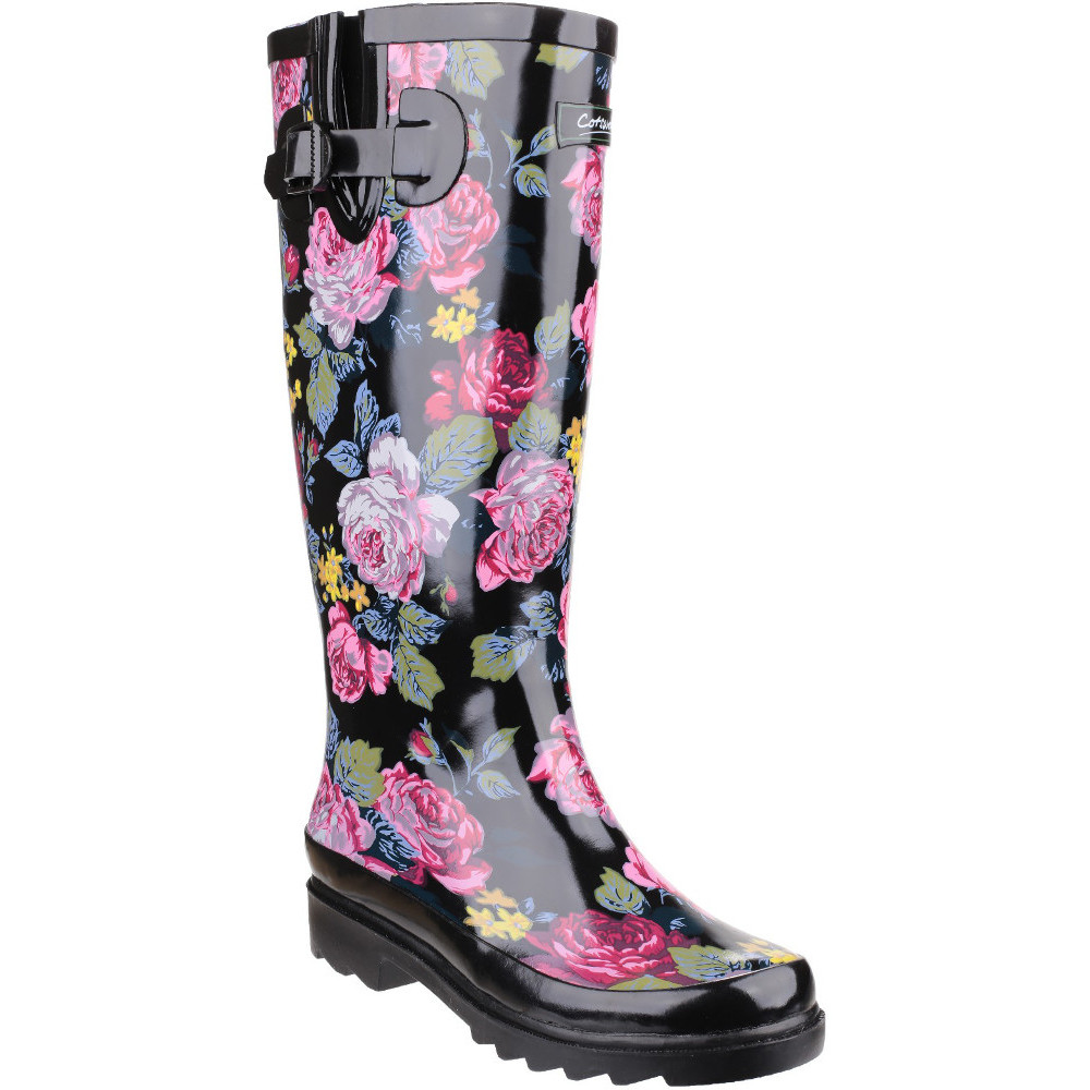 Cotswold Womens/Ladies Rosefest Flora Pattern Wellies Wellington Boots UK Size 7 (EU 40)