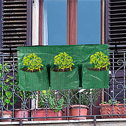 Balcon de jardinage sac de plantation de fleurs de jardin balustrade suspendue en pot sac de plantation de tomates Lightinthebox