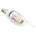 E14 5W 27xSMD 5730 350LM 2500-3500K Warm White Light LED Candle Bulbs ShapeCA (AC 110-240V)
