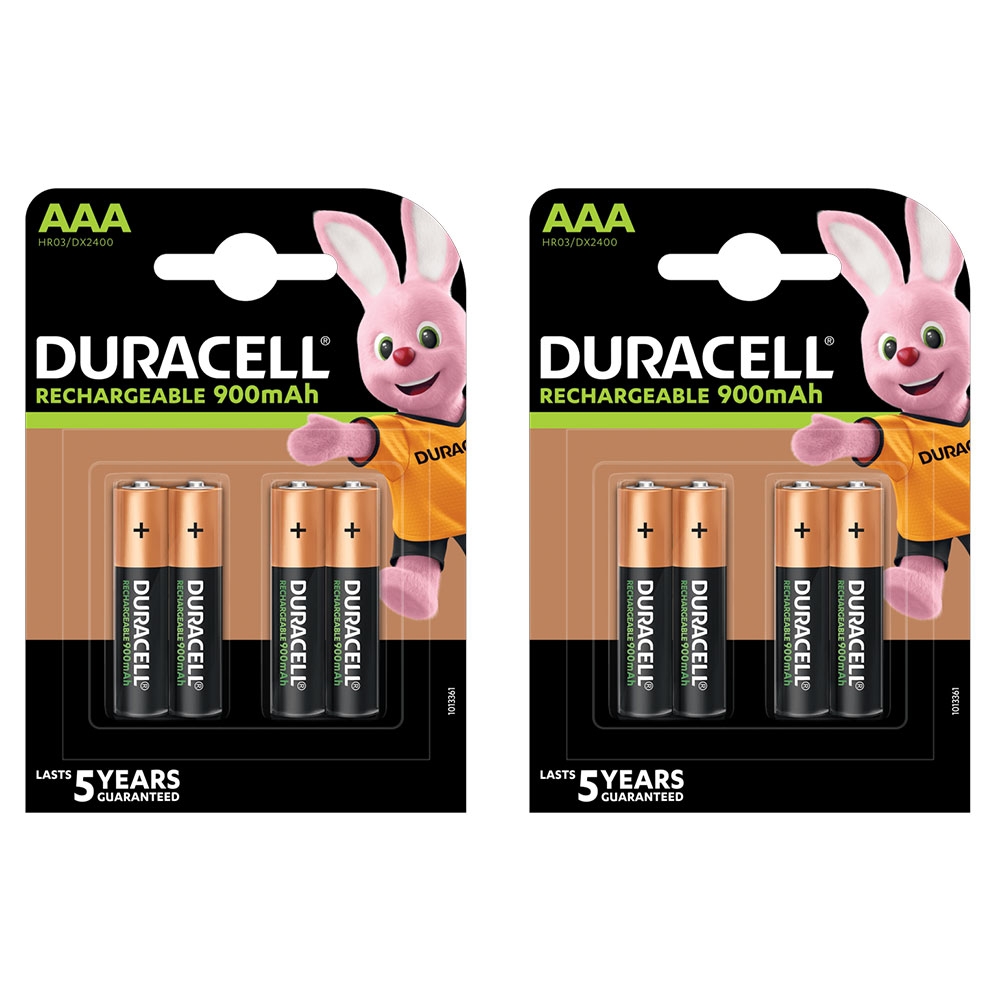 Duracell Ultra Rechargeable AAA 8 Pack 900mAh