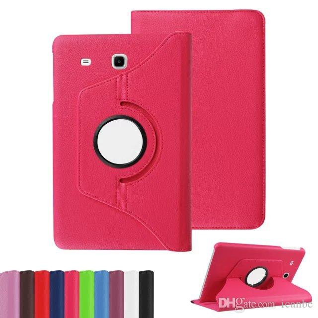 360 Degrees Rotating PU Leather Flip Cover Case For Samsung Tab 3 7.0 P3100 Tab 4 7.0 T230 Tab Pro 8.4 T320 and Other Samsung Tablet Model