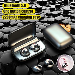 S19 Wireless Earbuds TWS Headphones Bluetooth5.0 with Charging Box for Sport Fitness