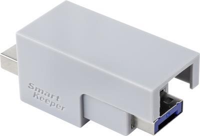 Renkforce USB-Kabel-Schloss RF-4695232 Silber, Blau Schlüsselschloss ohne Schlüssel RF-4695232 (RF-4695232)