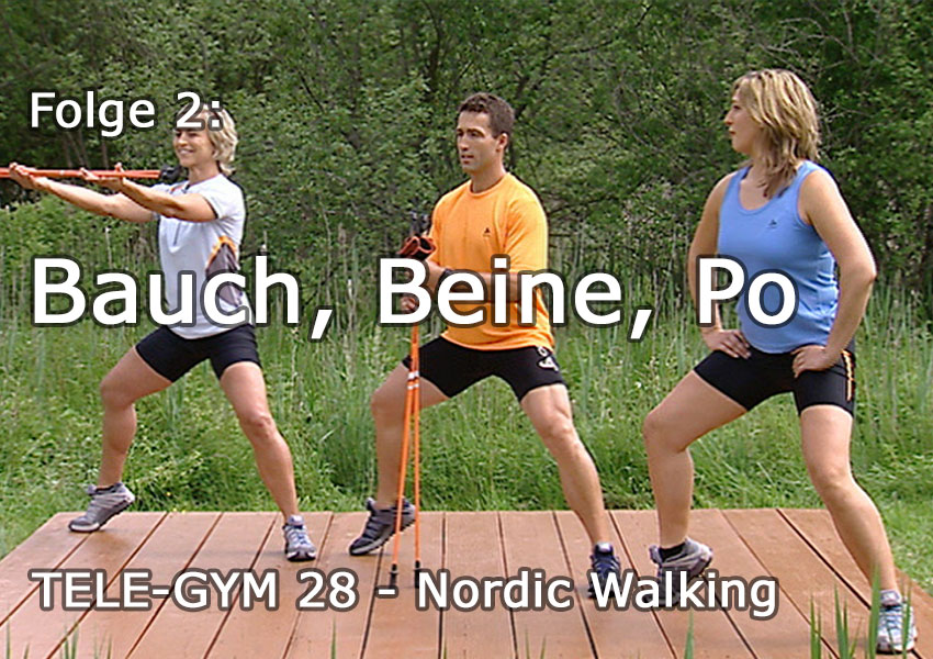 TELE-GYM 28 Nordic Walking Folge 2 Bauch Beine Po VOD