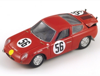 Fiat Abarth 700S (Le Mans No. 56 1962) Diecast Model Car