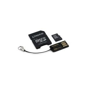 Kingston Multi-Kit / Mobility Kit - Flash-Speicherkarte (microSDHC/SD-Adapter inbegriffen) - 32GB - Class 10 - microSDHC - mit USB Reader (MBLY10G2/32GB)