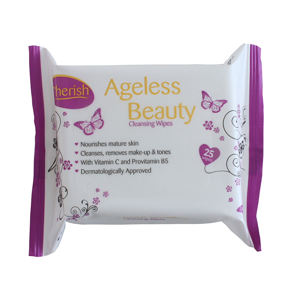 Cherish Ageless Cleansing Wipes Pack of 25