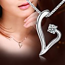 Personalized Gift 925 Silver Heart Shape Pendant Necklace LIWUYOU™