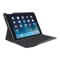 Logitech Type+ - Tastatur und Foliohülle - Bluetooth - Frankreich - Carbon Black - für Apple iPad Air 2 (920-006581)