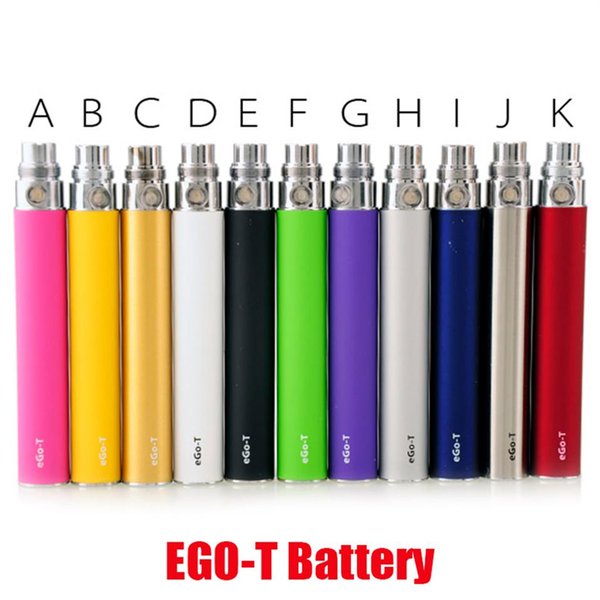 Hot EGO-T ego t E Cigarette 650mAh 900mAh 1100mAh Battery for ce4 ce5 ce6 mini protank 2 3 mt3 atomizer clearomizer colorful in stocka14