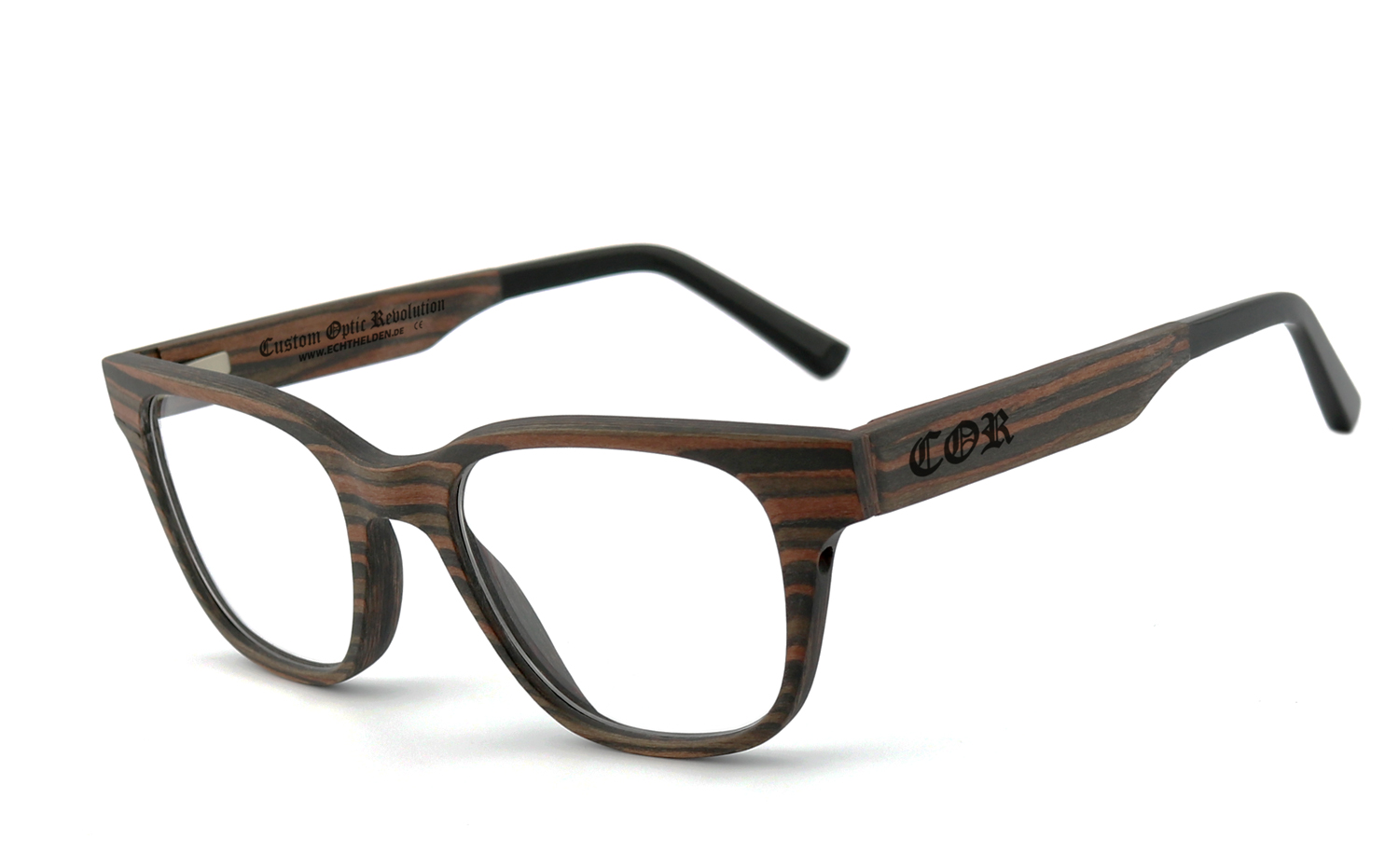 COR | COR012 Holzbrille  Brille, Brillengestell, Brillenfassung, Korrekturbrille, Korrekturfassung