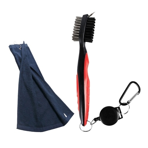 Kit brosse et serviette pour club de golf Nettoyant pour club de golf