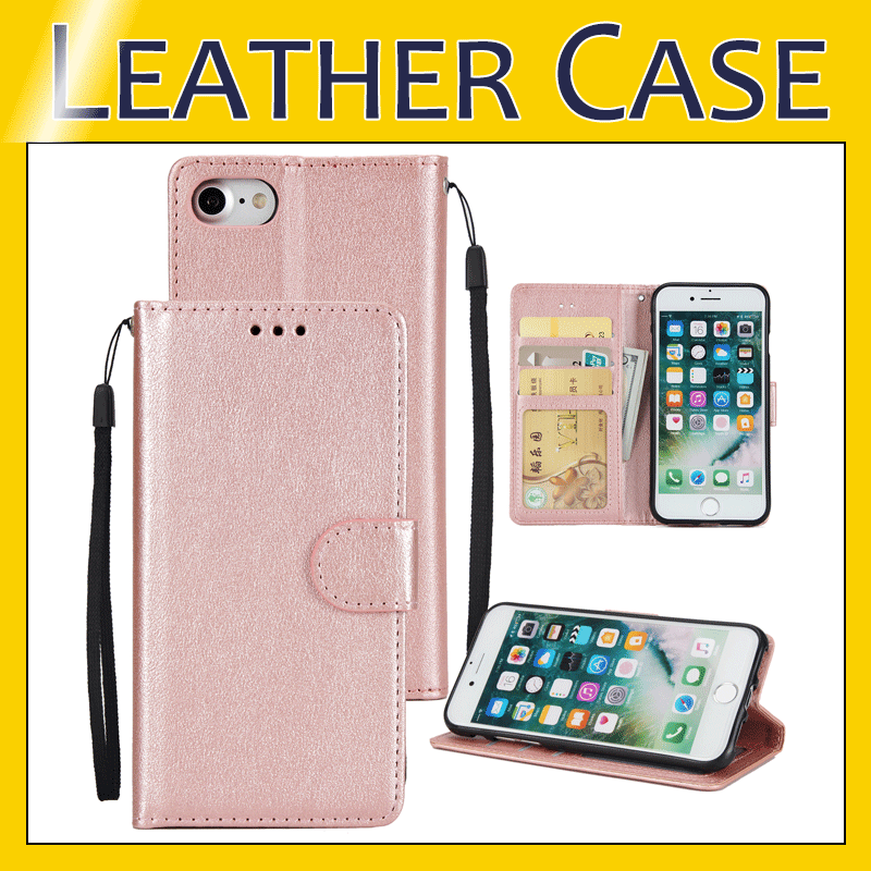 wallet pu leather case business case cover pouch with card slot p frame for iphone x 8 7 6 6s plus samsung s8 s9 plus note 9 8 s7 edge