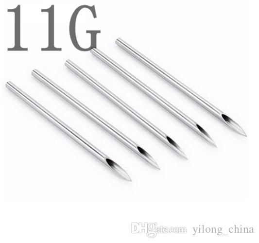 YILONG Tattoo Wholesale 100PCS Sterile Tattoo Body Piercing Needles 11G Tattoos Supply Free Shipping For Body&Art