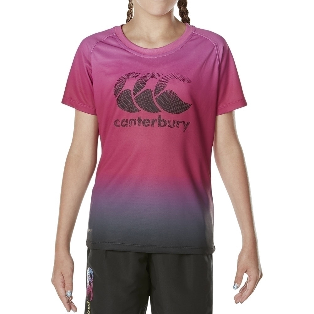 Canterbury Girls Vapodri Moisture Wicking CCC AOP Poly T-Shirt 8 - Chest 27' (68cm)