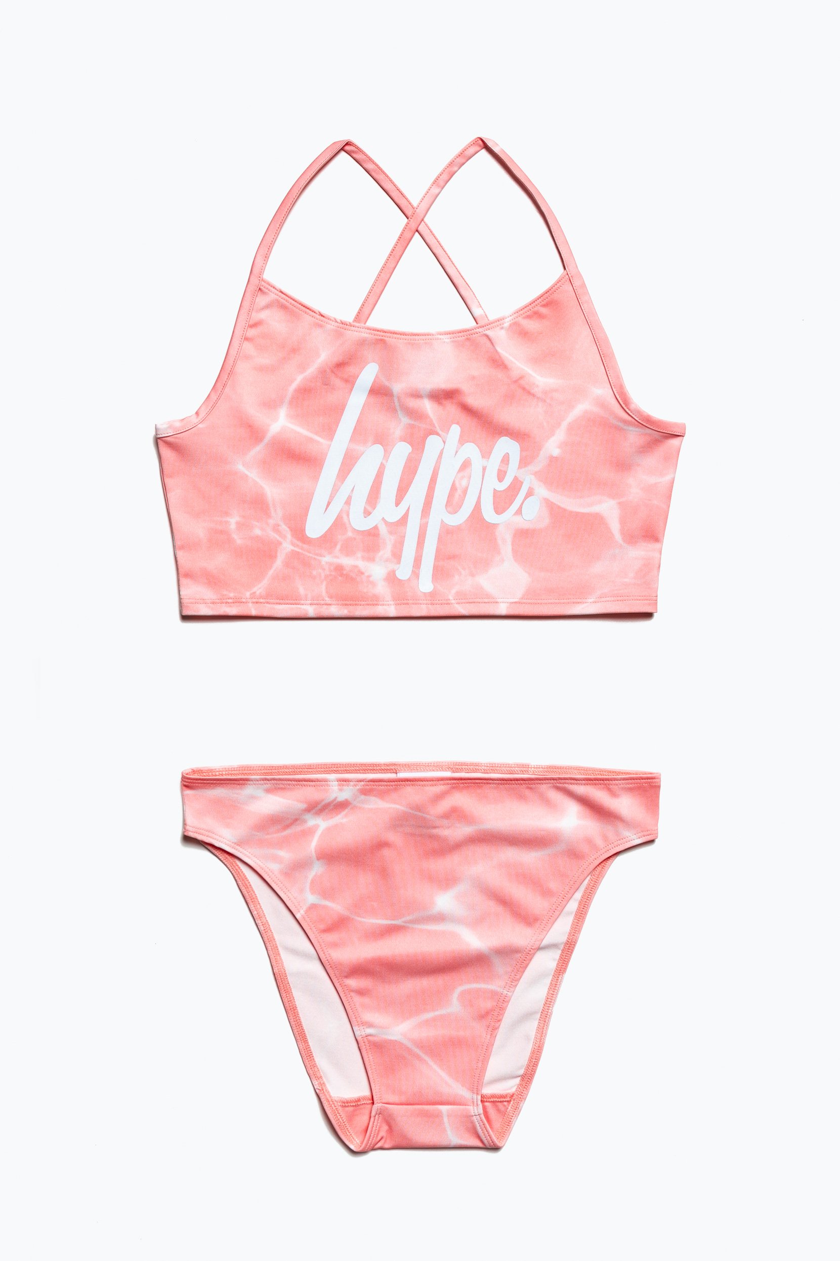 Hype Pink Pool Kids Bikini Set | Size 9-10