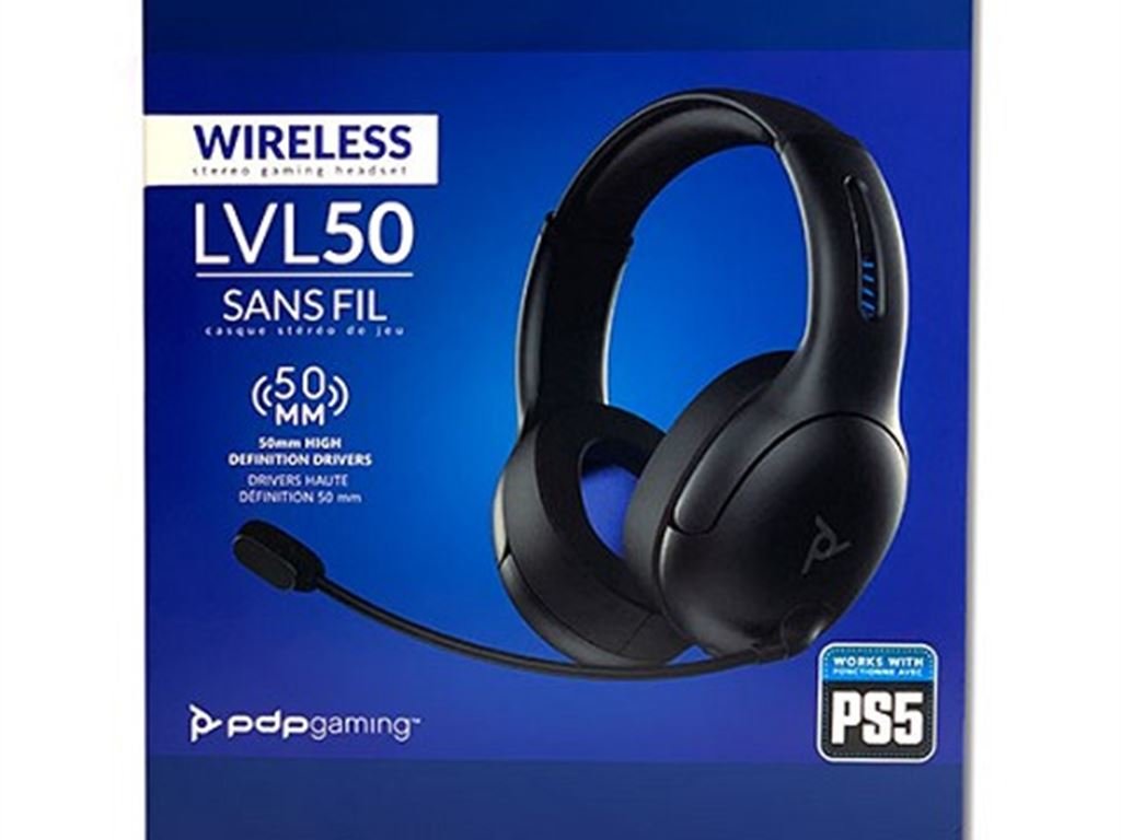 PDP LVL50 Wireless Gaming Headset for PS5 (Schwarz)