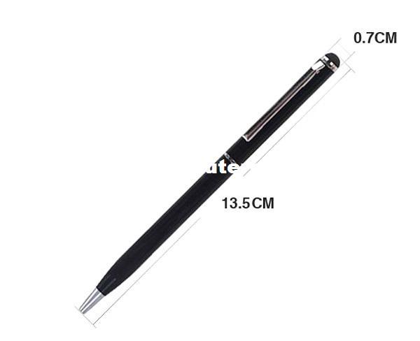 Black Color 2 in 1 Touch screen Stylus & Ballpoint Pen w/Clip For ipad air, For Capacitive screen, Free Drop shipping