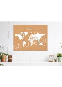 Poster CARTE MY WORLD L- LIEGE NATUREL