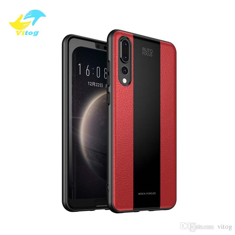 Leather Grain phone Case For Huawei Mate 20 Pro iPhone X 7 Plus XR XS MAX Case Cover