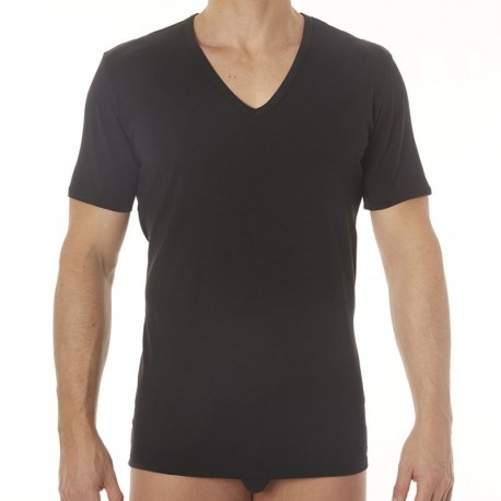 Calvin Klein 2-Pack ID Lounge V-Neck T-Shirts - Black S