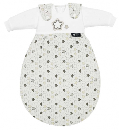 Alvi Baby-Mäxchen® 3 tlg. Super-Soft Stern und Sternchen grau 56/62