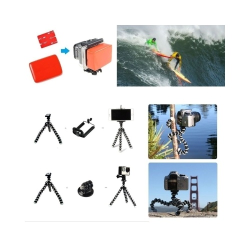44in1 Caméra Accessoires Cam Outils pour la photographie en plein air Caméras Protection Outil pour Gopro Hero 5 4 3 2 1 Xiaomi Yi Xiaomi Yi 4 k SJCAM SJ4000 SJ5000 SJ6000 SJ7000 EKEN H9R H8W