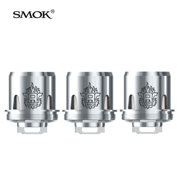 3 x Authentic Smoktech SMOK TFV8 V8 X-Baby-0.4ohm Dual-Spulen 40-80W Ersatz Q2 Spulenkopf