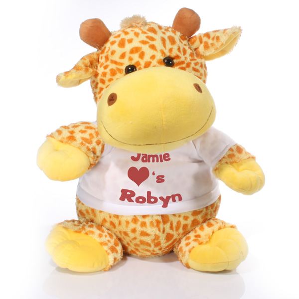 Extra Large Personalised Giraffe Soft Toy