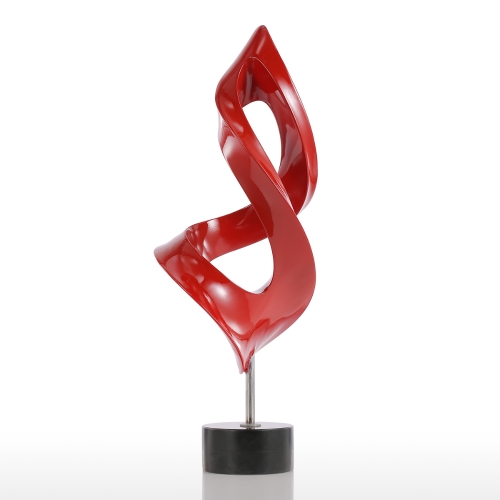 Tooarts Antorcha Escultura moderna de tamaño pequeño Escultura abstracta Escultura de resina