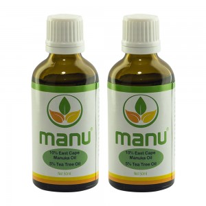 Manuka und Teebaumol-Mischung - Naturliche atherische Ole - 2er - Pack