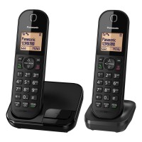 KXTGC412EB Twin Handsets Cordless Phone Black