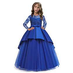 Princess Dress Party Costume Flower Girl Dress Girls' Movie Cosplay Princess White / Red / Pink Dress Children's Day Masquerade Polyester