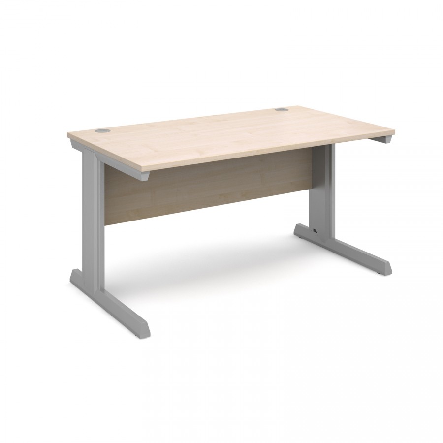 Vivo Straight Office Desk 1400mm- Maple