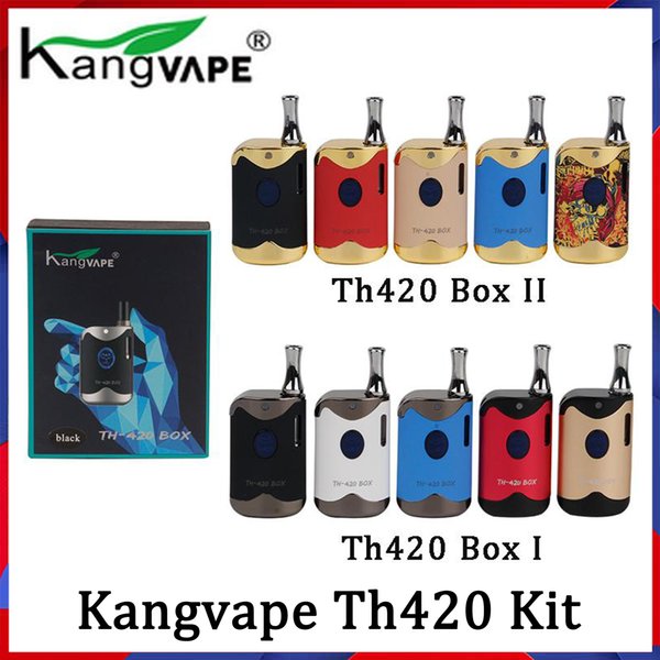 100% Original Kangvape TH420 II Starter Kit With 650 mAh Battery TH-420 2 Vape Box Mod For Thick Oil Cartridge Atomizer
