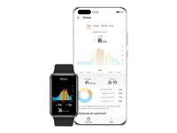 Huawei Watch Fit - Schwarz - intelligente Uhr mit Riemen - Silikon - Graphitschwarz - Bandgröße 130-